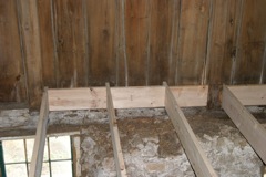 Starting to reframe the joists...