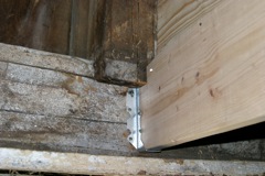 New joists from below